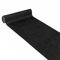 Коврик-дорожка грязезащитный Импортэкс Рифленка 120х1,8 см противоскользящий черный