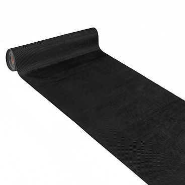 Коврик-дорожка грязезащитный Импортэкс Рифленка 120х1,8 см противоскользящий черный