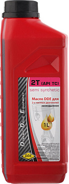 Масло для 2-тактных двигателей DDE полусинтетическое 1 л (SS-2T)