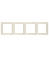 Рамка Simon 15 четырехместная слоновая кость (1500640-031)
