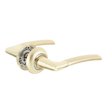 Ручка дверная Corsa Deco Maple круглая розетка золото