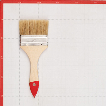 Кисть плоская натуральная щетина деревянная ручка 75х8 мм для эмалей и лаков на алкидной основе