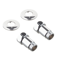 Соединитель прямой для полотенцесушителя 1 ВР(г) х 3/4 НР(ш) хром (2 шт.)