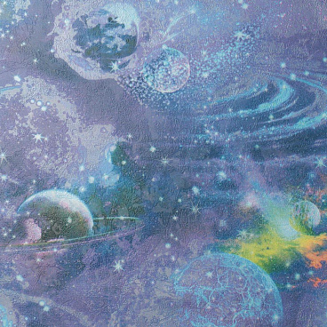 Обои бумажные Саратовские обои Космос С6 Д644-01 (0,53х10 м)