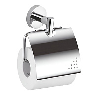 Держатель для туалетной бумаги Haiba HB1703 с крышкой металл хром (539712)