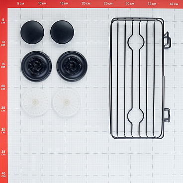 Полка для ванной Fora Grafit 260х140х135 мм металл черная (FOR-GRA033/7083)