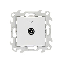 Розетка телевизионная Simon 24 Harmonie встраиваемая белая TV (2410475-030)
