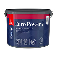 Краска моющаяся Tikkurila/Tikkivala Euro Power 7 база С бесцветная 9 л