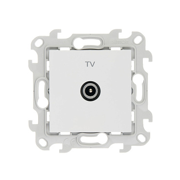 Розетка телевизионная Simon 24 Harmonie встраиваемая белая TV (2410475-030)