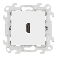 Розетка HDMI Simon 24 Harmonie встраиваемая белая (2411094-030)