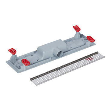 Лоток душевой АНИ пласт Бимс с сухим затвором 62х450 мм d40 мм решетка из нержавеющей стали (TLQ1445G)
