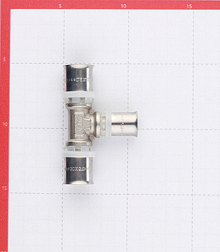 Тройник VALTEC (VTm.231.N.201620) 20(пресс) х 16(пресс) х 20(пресс)