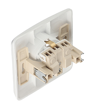 Розетка Systeme Electric Этюд встраиваемая белая (PC16-003B)