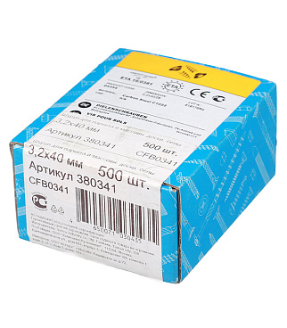 Саморезы для массивной доски 40x3,2 мм оцинкованные (500 шт.)