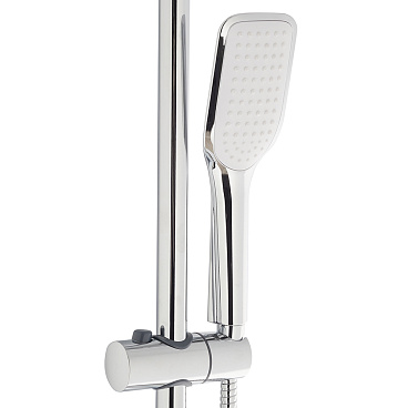 Душевая система Lemark Tropic с верхним душем с лейкой со смесителем хром (LM7002C)