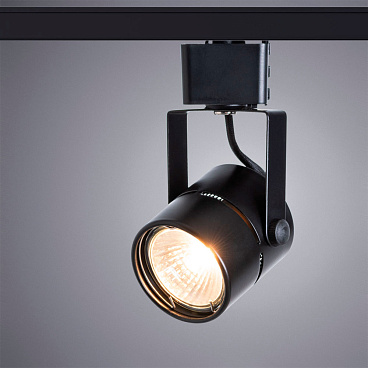 Трековый светильник однофазный Arte Lamp Mizar 50 Вт GU10 1 кв.м черный (A1311PL-1BK)