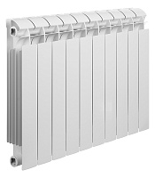 Радиатор биметаллический Global Style Plus 500 мм 10 секций 1" боковое подключение белый