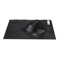 Проходка кровельная КМ 505х505 мм для дымоходов d75-200 мм черный силикон