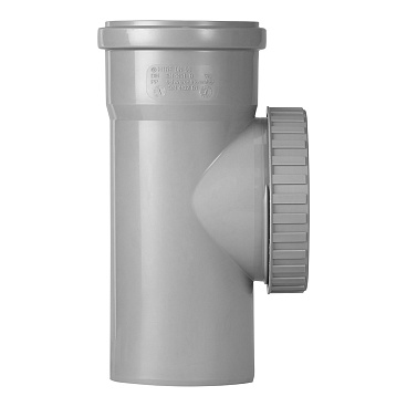 Ревизия Ostendorf HTRE d90 мм пластиковая для внутренней канализации (114600)