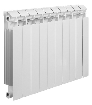 Радиатор биметаллический Global Style Plus 500 мм 10 секций 1" боковое подключение белый