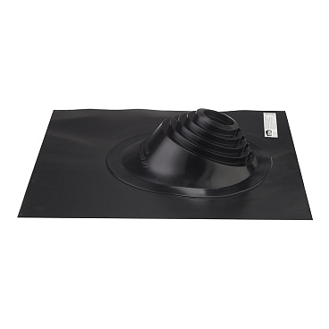 Проходка кровельная КМ 505х505 мм для дымоходов d75-200 мм черный силикон