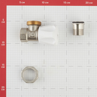 Клапан термостатический угловой Valtec 3/4 НР(ш) х 3/4 ВР(г) для радиатора (VT.007.LN.05)