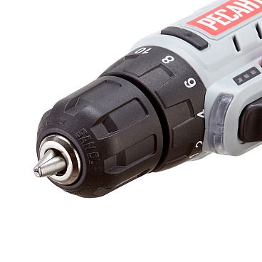 Дрель-шуруповерт аккумуляторная Ресанта ДА-12-2ЛК 12 В 2 Ач Li-Ion 2 АКБ и ЗУ (75/14/2)