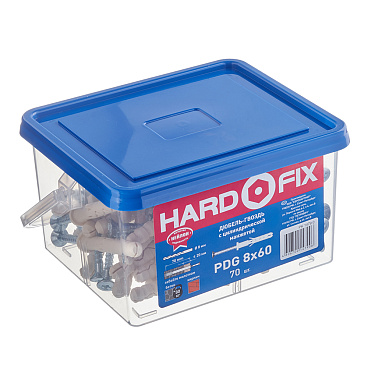 Дюбель-гвоздь Hard-Fix 8x60 мм цилиндрическая манжета нейлон (70 шт.)