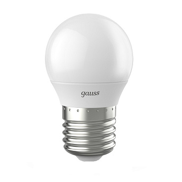 Лампа светодиодная Gauss E27 4100К 9,5 Вт 950 Лм 150-265 В шар G45 матовая