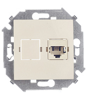 Розетка телефонная Simon 15 встраиваемая слоновая кость RJ11 (1591480-031)