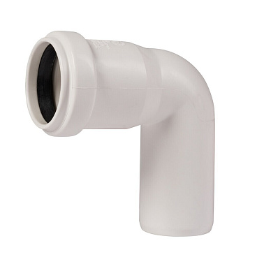 Отвод Ostendorf HTB d32 мм 87° пластиковый белый для внутренней канализации (559340)
