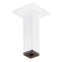 Ножка мебельная стальная 25х25х100 мм белая (1 шт.)