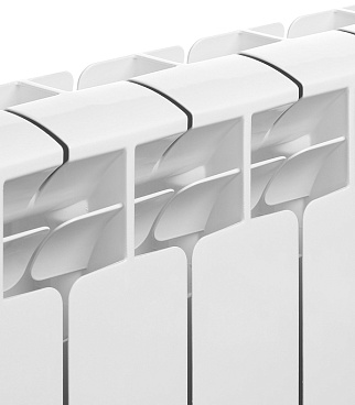 Радиатор биметаллический Rifar Base 350 мм 8 секций 1" боковое подключение белый