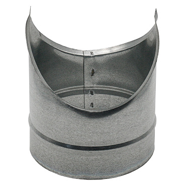 Врезка для круглых воздуховодов d160х125 мм оцинкованная