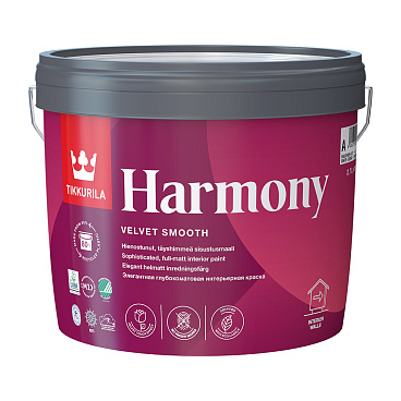 Краска моющаяся Tikkurila/Tikkivala Harmony Velure база А белая 2,7 л