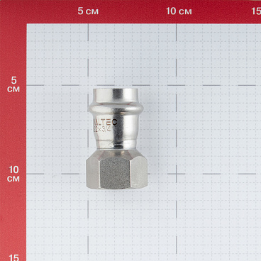Соединитель VALTEC (VTi.902.I.002205) 22 мм х 3/4 ВР(г) нержавеющая сталь
