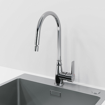 Смеситель для кухни LAPARET Аламера/ALAMERA с поворотным изливом N2042302LPT