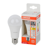 Лампа светодиодная Osram E27 2700К 15 Вт 1521 Лм 230 В груша A60 матовая