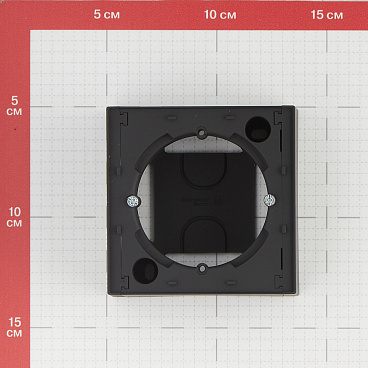 Коробка монтажная Systeme Electric AtlasDesign накладная карбон (ATN001000)