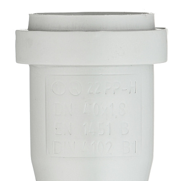 Труба канализационная Ostendorf HTEM d40x1000 мм пластиковая для внутренней канализации (111040)