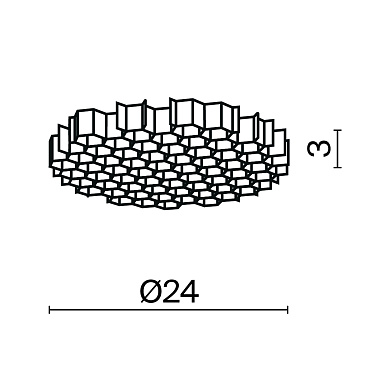 Комплектующие для светильника Technical HoneyComb-D24