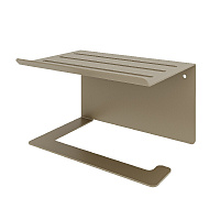 Держатель для туалетной бумаги Unit с полкой металл золото (74104559)