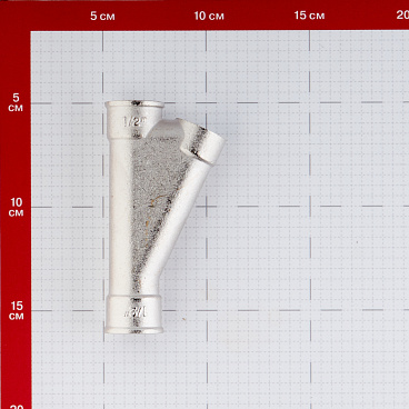 Тройник косой Valtec для гильзы под погружной датчик 1/2 ВР(г) х 1/2 ВР(г) х 1/2 ВР(г)