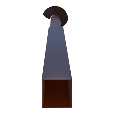 Столб для забора винтовой 60х60х2 мм 3,5 м коричневый RAL 8017