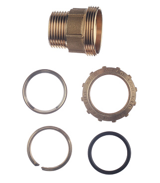 Муфта ПНД Tiemme компрессионная переходная 32х1 НР(ш) латунь