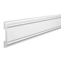 Молдинг из экополимера ударопрочный 48х8х2000 мм Cosca MX006 белый