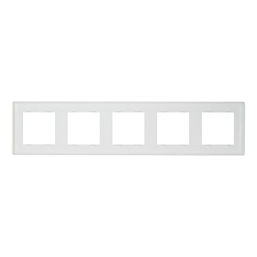 Рамка Simon 24 Harmonie пятиместная белая (2400650-030)