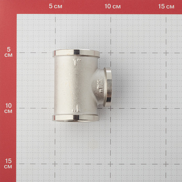 Тройник Valtec 1 ВР(г) х 3/4 ВР(г) х 1 ВР(г) латунный (VTr.750.N.0605)