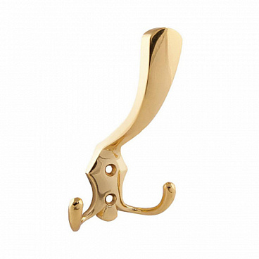 Крючок-вешалка трехрожковый золото (129912)