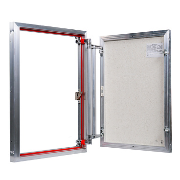 Люк ревизионный под плитку Практика EuroFormat-R алюминиевый 500х700 мм скрытый нажимной